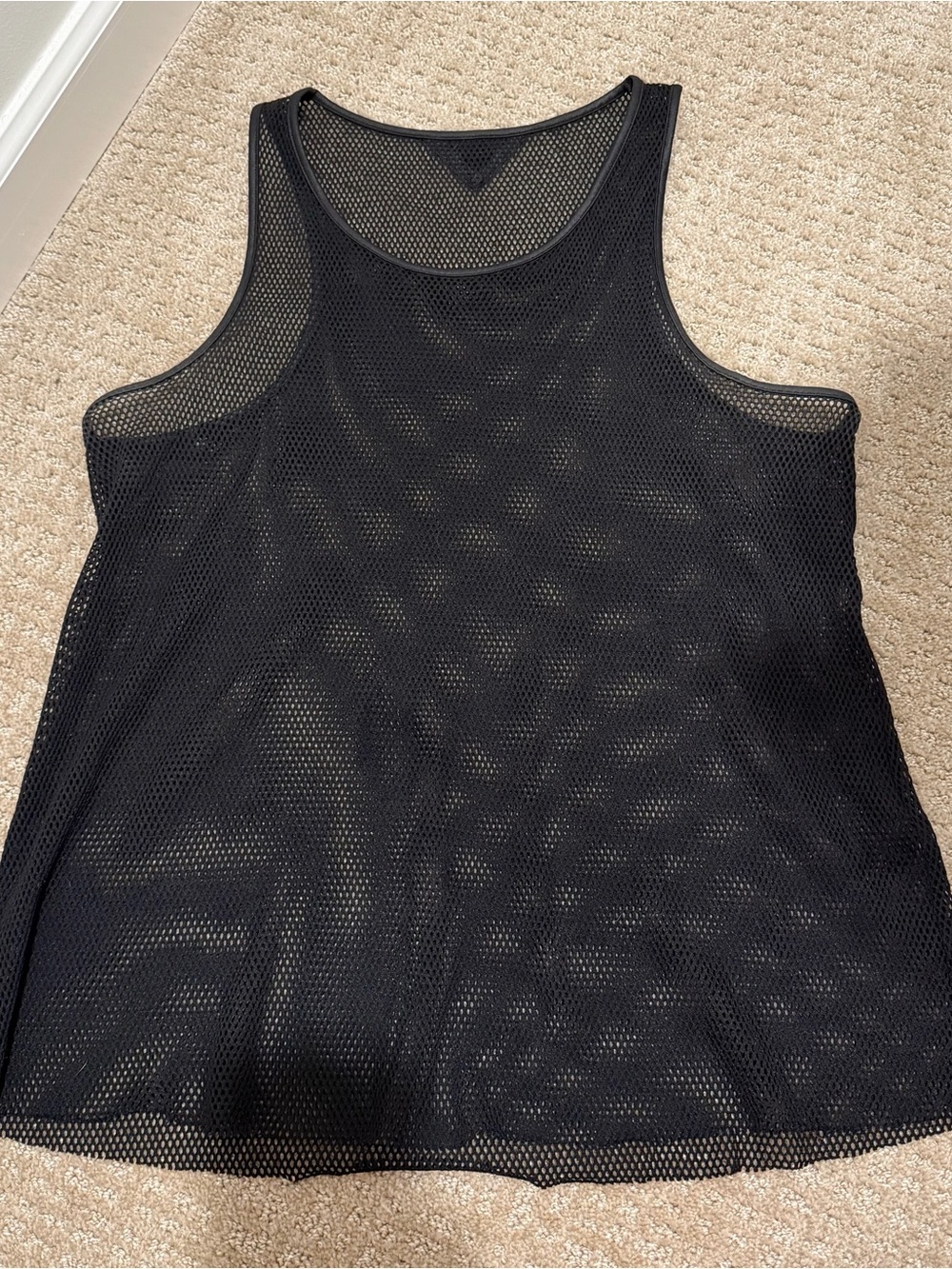 ALO Yoga Black Mesh Lucid Tank